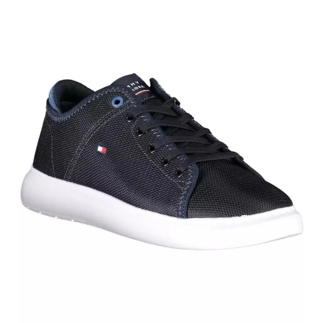 Tommy Hilfiger Chique sneakers met logodetail Tommy Hilfiger chique blauwe sneakers met logodetail large