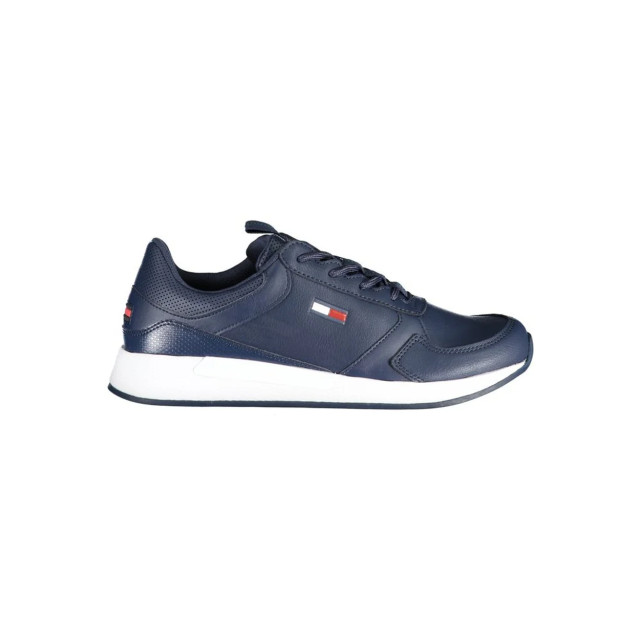 Tommy Hilfiger Chique contrasterende sneakers Tommy Hilfiger chique blauwe contrasterende sneakers large