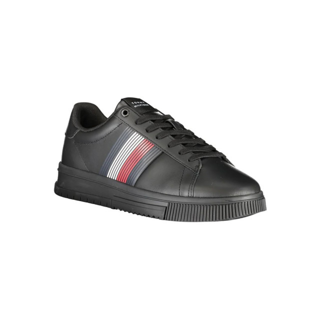 Tommy Hilfiger Polyester sneaker Tommy Hilfiger Zwarte Supercup Sneaker large