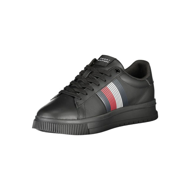 Tommy Hilfiger Polyester sneaker Tommy Hilfiger Zwarte Supercup Sneaker large