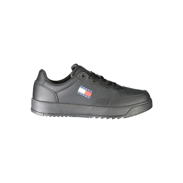 Tommy Hilfiger Polyester sneaker Tommy Hilfiger Restro Essential 1397 Zwarte Sneakers large