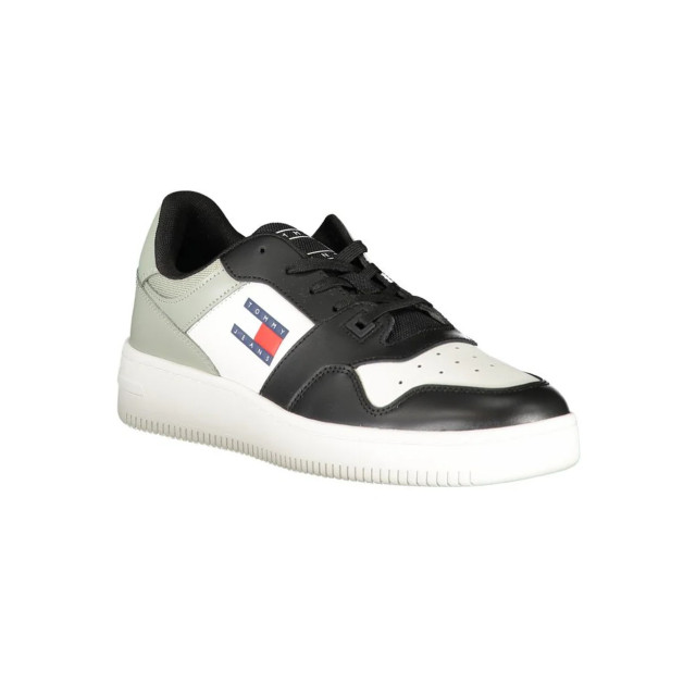 Tommy Hilfiger Polyester sneaker Tommy Hilfiger zwarte Polyester TJM Retro Basket Sneaker large