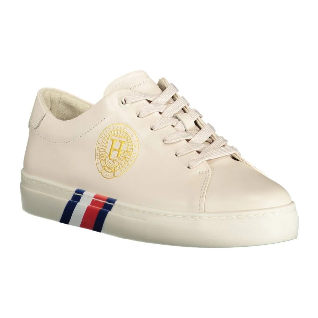 Tommy Hilfiger Sneakers met iconische accenten Tommy Hilfiger beige sneakers met iconische accenten large