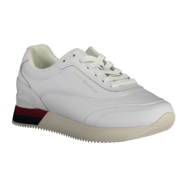 Tommy Hilfiger Chique te sneakers met logodetail Tommy Hilfiger chique witte sneakers met logodetail large