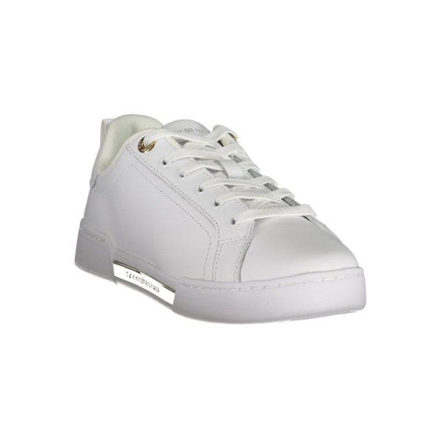 Tommy Hilfiger Chique te sneakers met logodetail Tommy Hilfiger chique witte sneakers met logodetail large