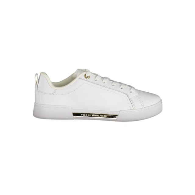 Tommy Hilfiger Chique te sneakers met logodetail Tommy Hilfiger chique witte sneakers met logodetail large