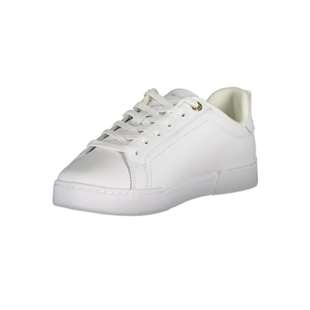 Tommy Hilfiger Chique te sneakers met logodetail Tommy Hilfiger chique witte sneakers met logodetail large