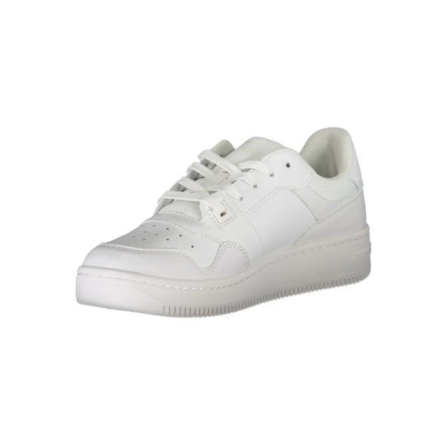 Tommy Hilfiger Klassieke te sneakers met contrasterende accenten Tommy Hilfiger Klassieke witte sneakers met contrasterende accenten large