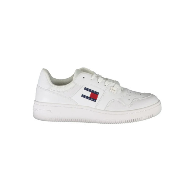 Tommy Hilfiger Klassieke te sneakers met contrasterende accenten Tommy Hilfiger Klassieke witte sneakers met contrasterende accenten large