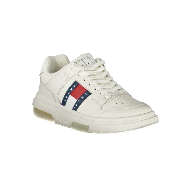 Tommy Hilfiger Polyester sneaker Tommy Hilfiger Witte Brooklyn Leather Sneaker large