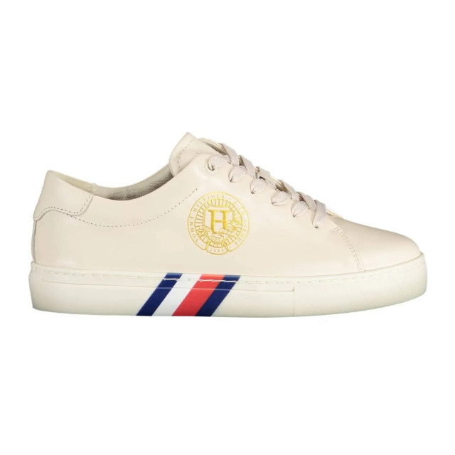 Tommy Hilfiger Sneakers met iconische accenten Tommy Hilfiger beige sneakers met iconische accenten large