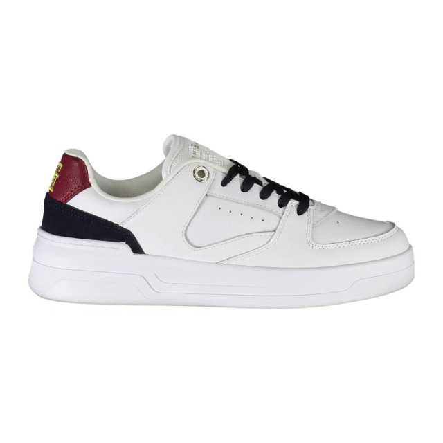 Tommy Hilfiger Chique te contrastsneakers met logodetail Tommy Hilfiger chique witte contrastsneakers met logodetail large