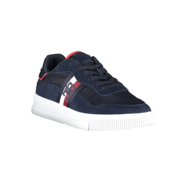 Tommy Hilfiger Chique sneakers met contrasterende details Tommy Hilfiger chique blauwe sneakers met contrasterende details large