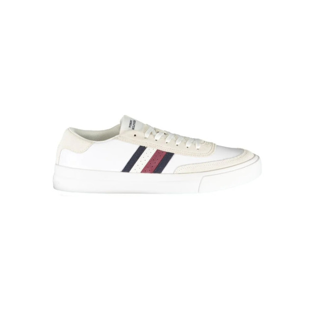 Tommy Hilfiger Te polyester sneaker Tommy Hilfiger witte polyester Signature sneaker large