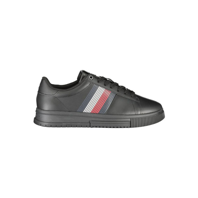 Tommy Hilfiger Polyester sneaker Tommy Hilfiger Zwarte Supercup Sneaker large