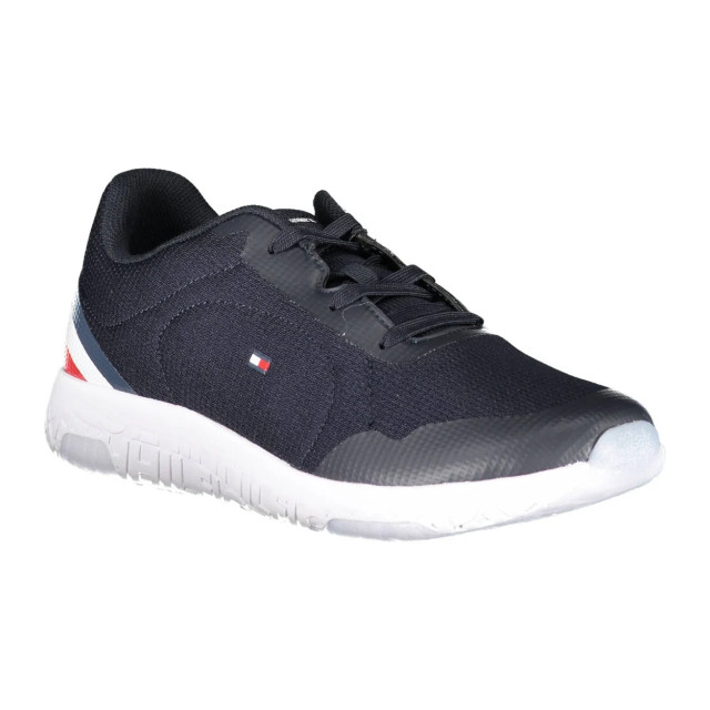 Tommy Hilfiger Slanke sneakers met contrasterende zool Tommy Hilfiger Slanke blauwe sneakers met contrasterende zool large