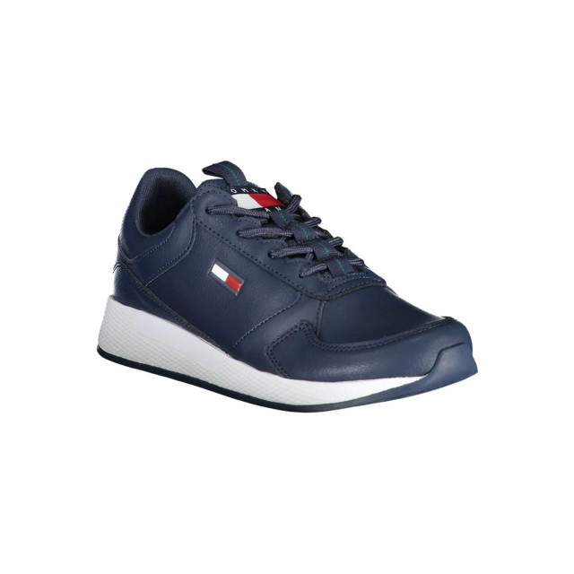 Tommy Hilfiger Chique contrasterende sneakers Tommy Hilfiger chique blauwe contrasterende sneakers large