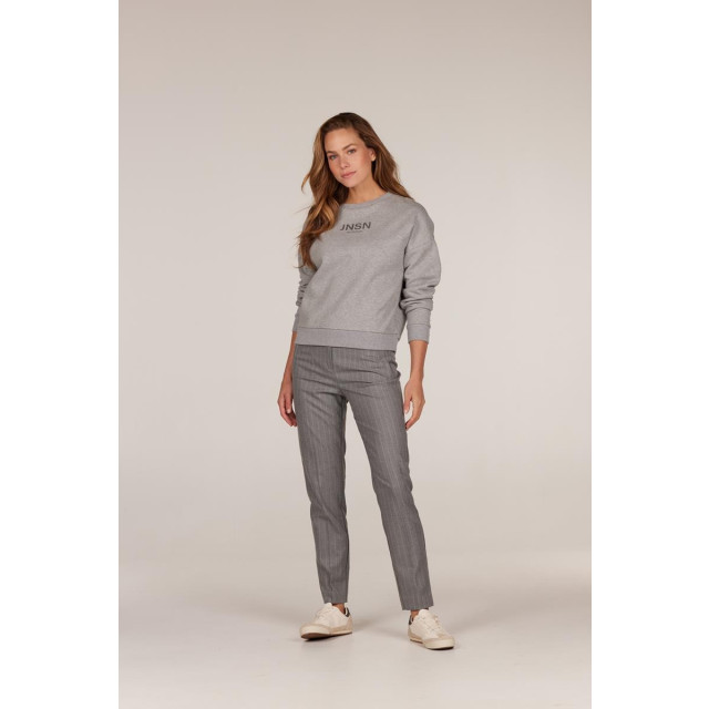 Jansen Amsterdam Broek w24 bea grey melange broek W24 bea Grey melange large