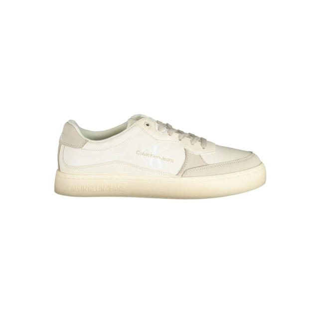 Calvin Klein Elegante te sneakers met contrasterende accenten Calvin Klein Elegante Witte Sneakers Met Contrasterende Accenten large