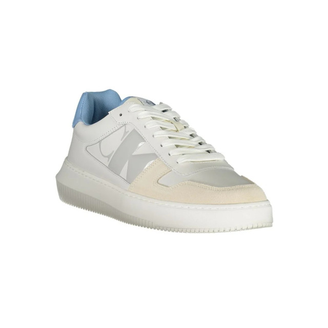 Calvin Klein Eco-conscious te sneakers met contrasterende details Calvin Klein Eco-Conscious Witte Sneakers Met Contrasterende Details large