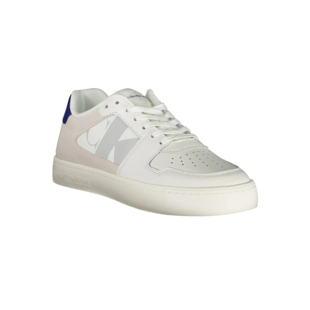 Calvin Klein Te polyester sneaker Calvin Klein Witte Polyester Sneaker Met Contrastdetails large