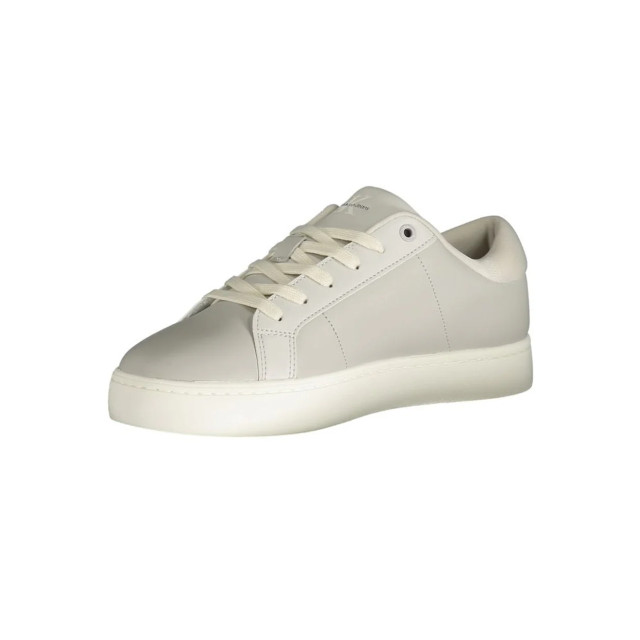 Calvin Klein Polyester sneaker Calvin Klein Grijze Polyester Sneaker met Logo large