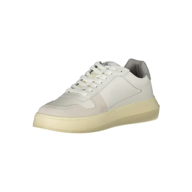 Calvin Klein Te contrasterende sneakers Calvin Klein Witte Contrasterende Sneakers large