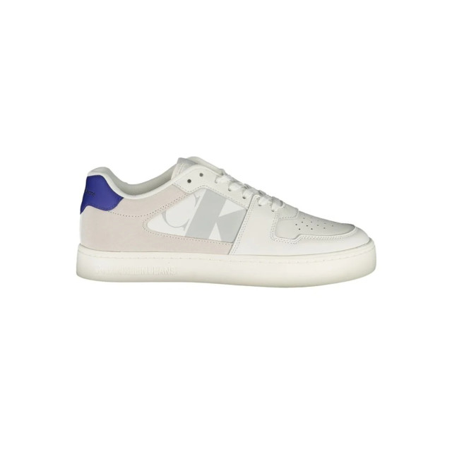 Calvin Klein Te polyester sneaker Calvin Klein Witte Polyester Sneaker Met Contrastdetails large