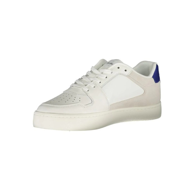 Calvin Klein Te polyester sneaker Calvin Klein Witte Polyester Sneaker Met Contrastdetails large