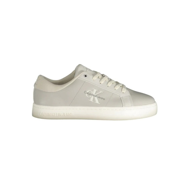 Calvin Klein Polyester sneaker Calvin Klein Grijze Polyester Sneaker met Logo large