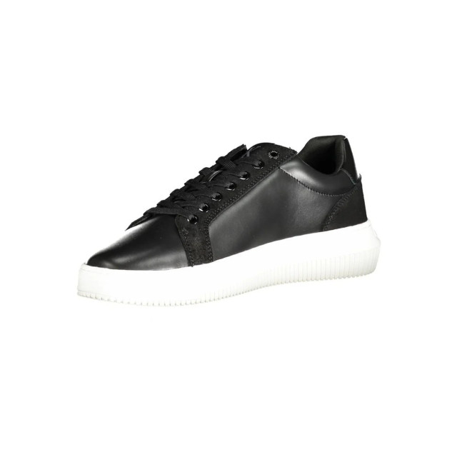 Calvin Klein Polyester sneaker Calvin Klein Zwarte Chunky Cupsole Sneaker large