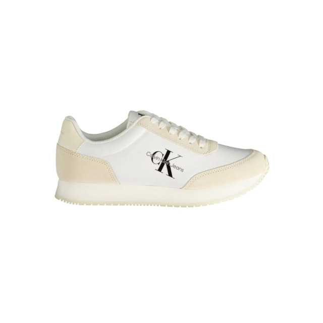 Calvin Klein Polyester sneaker Calvin Klein Beige Retro Runner Low Sneaker large