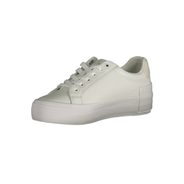 Calvin Klein Te polyester sneaker Calvin Klein Witte Polyester Plateau Sneaker large