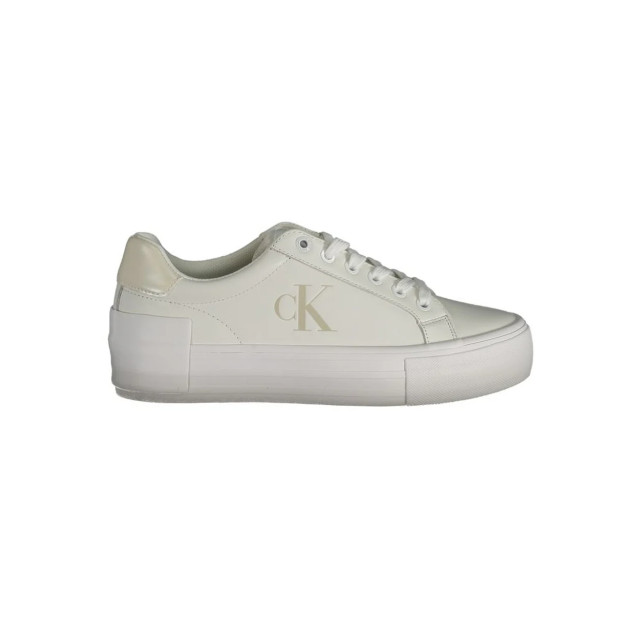 Calvin Klein Te polyester sneaker Calvin Klein Witte Polyester Plateau Sneaker large