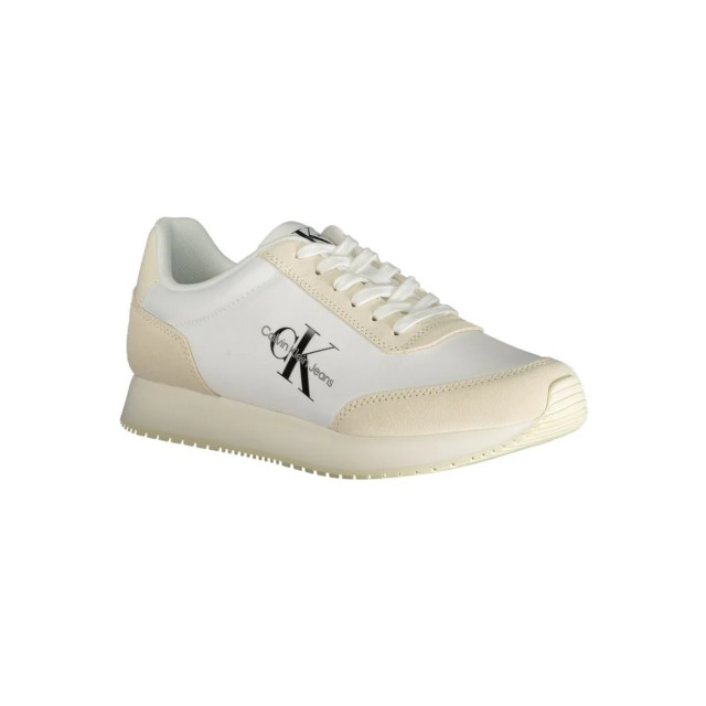 Calvin Klein Polyester sneaker Calvin Klein Beige Retro Runner Low Sneaker large