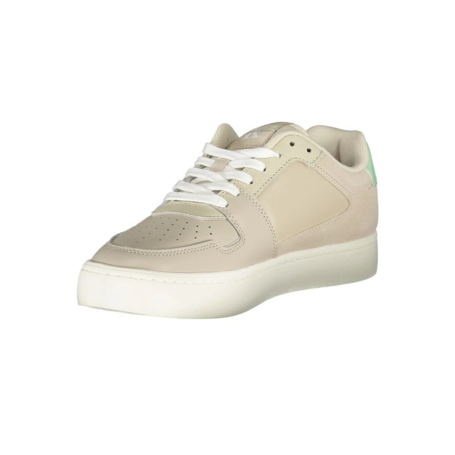 Calvin Klein Polyester sneaker Calvin Klein Beige Klassieke Cupsole Sneaker large