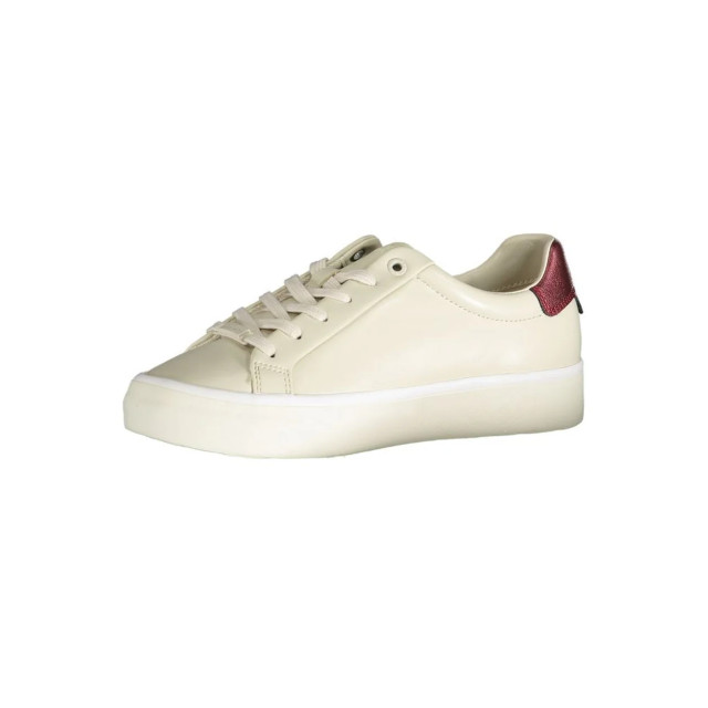 Calvin Klein Polyester sneaker Calvin Klein Beige Lace Up Polyester Sneaker Laag large