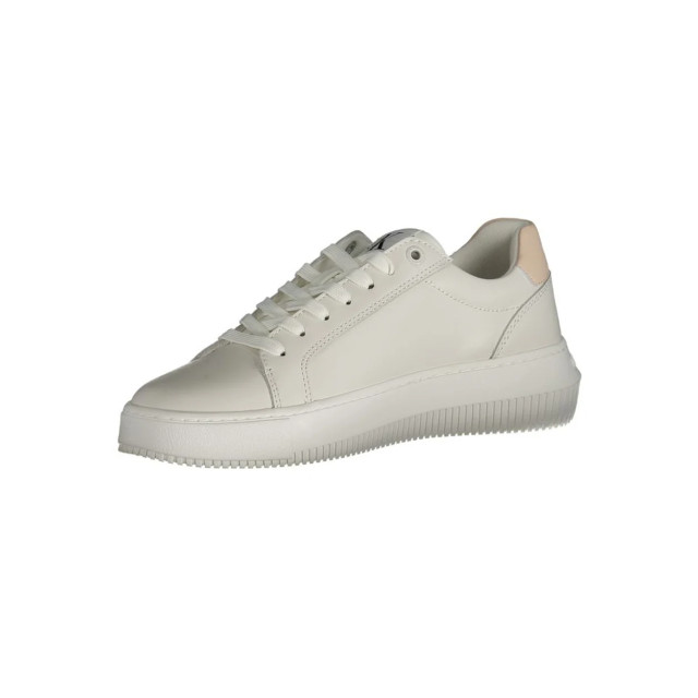 Calvin Klein Te polyester sneaker Calvin Klein Witte Polyester Sneaker Met Contrastdetails large