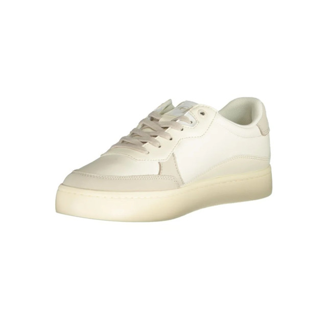 Calvin Klein Elegante te sneakers met contrasterende accenten Calvin Klein Elegante Witte Sneakers Met Contrasterende Accenten large