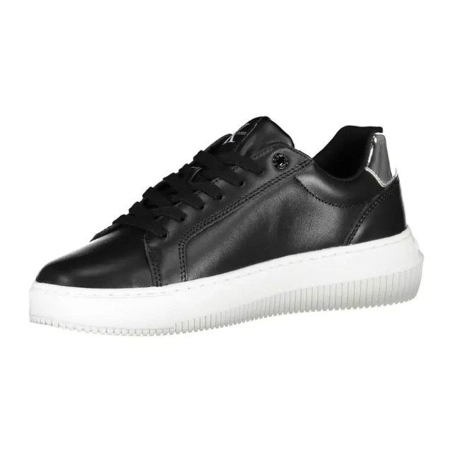 Calvin Klein Sneakers met contrasterende details Calvin Klein Zwarte Sneakers Met Contrasterende Details large