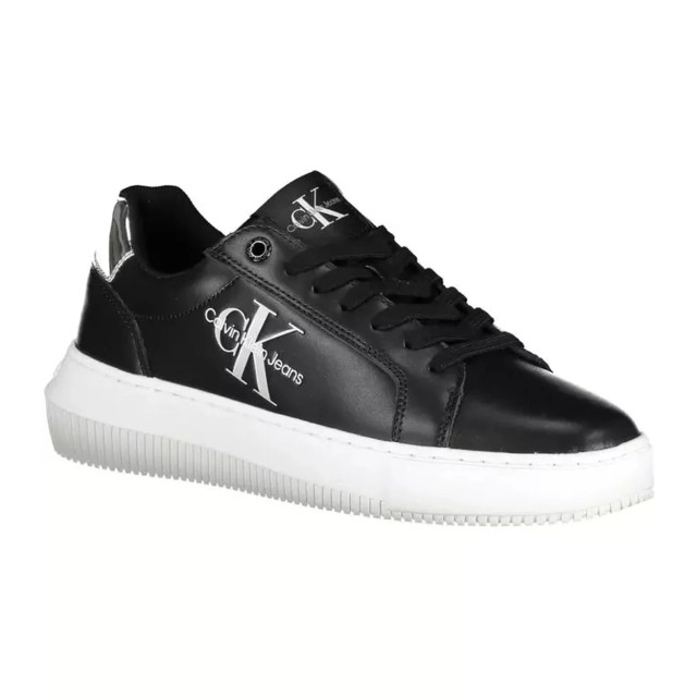 Calvin Klein Sneakers met contrasterende details Calvin Klein Zwarte Sneakers Met Contrasterende Details large