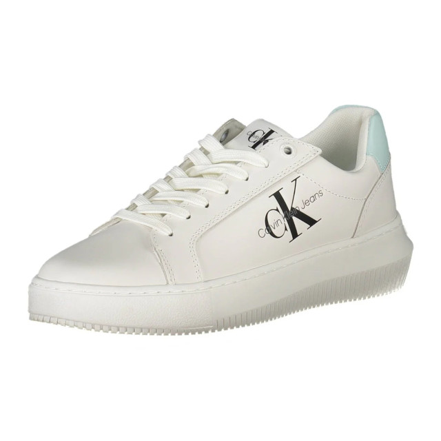 Calvin Klein Chique te sneaker met contrasterende details Calvin Klein Chique Witte Sneaker Met Contrasterende Details large