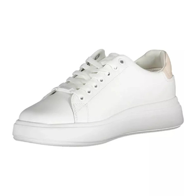 Calvin Klein Chique te sneaker met contrasterende details Calvin Klein Chique Witte Sneaker Met Contrasterende Details large