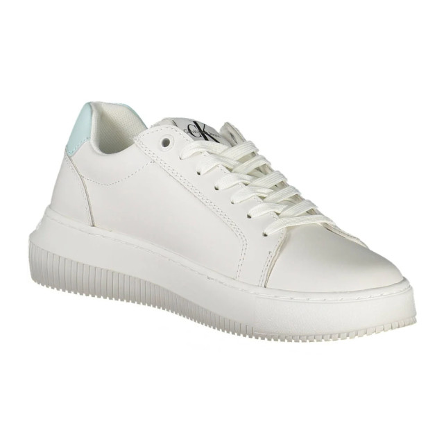 Calvin Klein Chique te sneaker met contrasterende details Calvin Klein Chique Witte Sneaker Met Contrasterende Details large