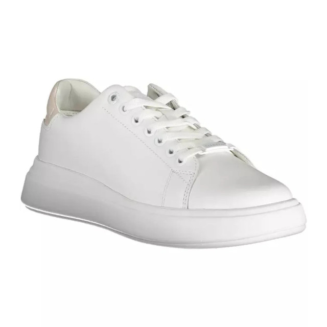 Calvin Klein Chique te sneaker met contrasterende details Calvin Klein Chique Witte Sneaker Met Contrasterende Details large