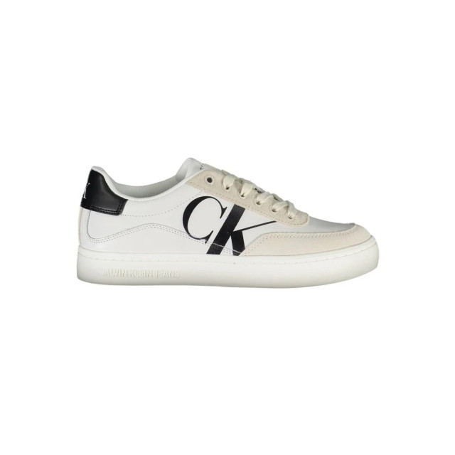 Calvin Klein Chique te sneaker met contrasterende details Calvin Klein Chique Witte Sneaker Met Contrasterende Details large