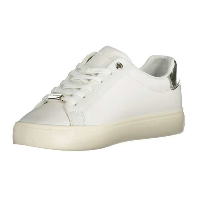 Calvin Klein Elegante te contrasterende sneaker Calvin Klein Elegante Witte Contrasterende Sneaker large