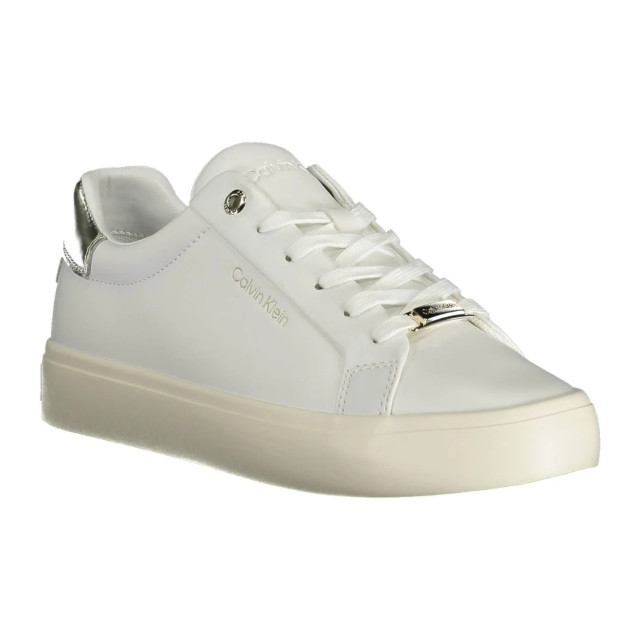 Calvin Klein Elegante te contrasterende sneaker Calvin Klein Elegante Witte Contrasterende Sneaker large