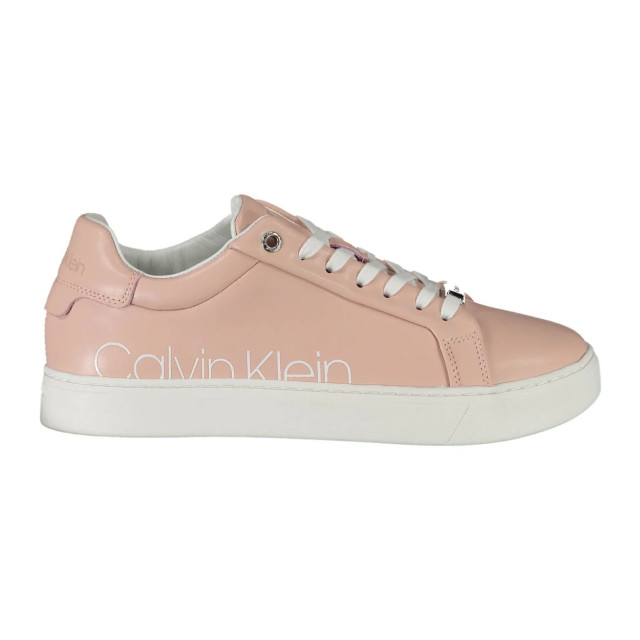 Calvin Klein Chique sneaker met logoaccenten Calvin Klein Chique Roze Sneaker Met Logoaccenten large