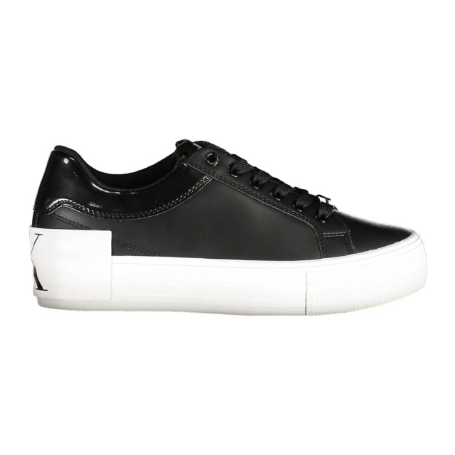 Calvin Klein Chique platformsneakers Calvin Klein Zwarte Chique Platformsneakers large